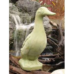  BIRD Duck Standing 17 WEATHERED BRONZE Cast Cement Statue 