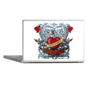 Laptop Notebook 11 12 Skin Cover Love Hurts with Sword Heart Thorns 