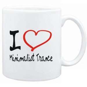 Mug White  I LOVE Minimalist Trance  Music  Sports 