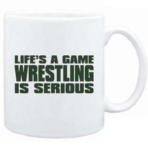  New  Life Is A Game , Wrestling Is Serious   Mug 