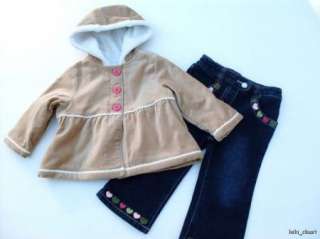 Gymboree Gingerbread Girl 2 Pc Jacket Jeans 18 24 M NWT  