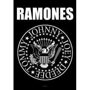  Ramones   Eagle Logo Textile Fabric Poster