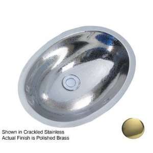 Barclay 5758 BP Polished Brass Oval Shape Undercounter Bathroom Sink 