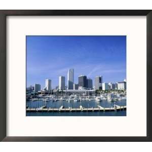 Boat and Yachts at Bayside Marina, Miami Places Framed Photographic 