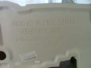 Department 56 Ashbury Inn Dickens Village 1991 Dept 56  
