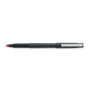 uni ball 60102   Roller Ball Stick Dye Based Pen, Red Ink, Fine, Dozen 