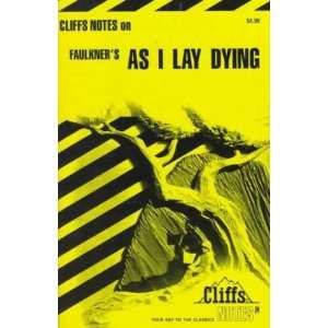  Cliffsnotes As I Lay Dying **ISBN 9780822002109 