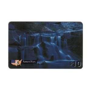   Card $10. Waterfall At Night PROOF CARD (Very Dark Denomination