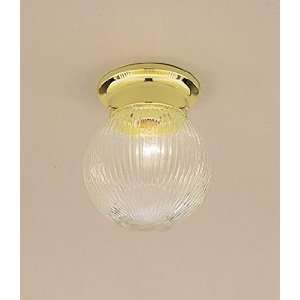 Forte Lighting 6044 2 Polished Brass Close to Ceiling Transitional 