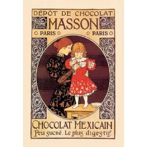  Depot de Chocolat Masson Chocolat Mexicain 12x18 Giclee 