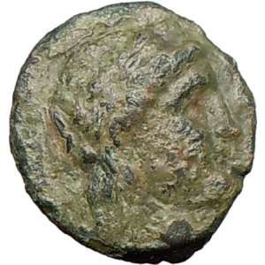   Rare Authentic Ancietn Greek Coin Apollo Goat head 