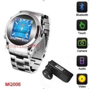 MQ006 Watch Cell Phone Quad Band GSM Touch Screen Unlocked Hidde 