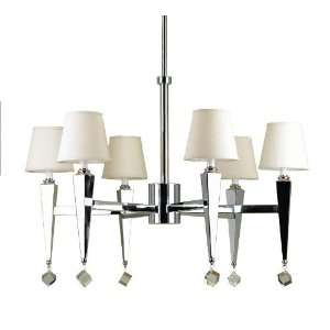 AF Lighting 6780 6H Chrome Margo Contemporary / Modern 6 Light 35 Up 