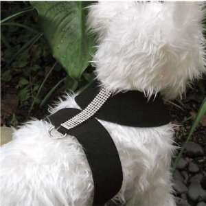  Microsuede and Crystal Dog Harness