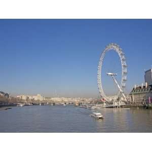  London Eye and the River Thames, London, England, United 