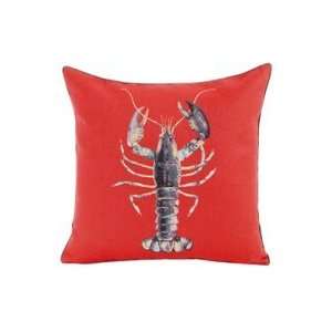  Yves Delorme Iosis Balthazar Red Lobster Cotton Decorative 
