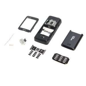  Black Housing Faceplate Cover Case and Keypad for Nokia 