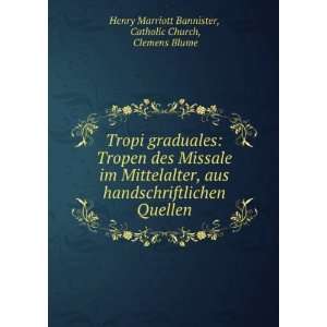    Catholic Church, Clemens Blume Henry Marriott Bannister Books
