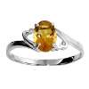 14k white gold ring with natural citrine our price $ 142 96
