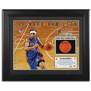  Pistons Upper Deck NBA Game Used Basketball Collectible 
