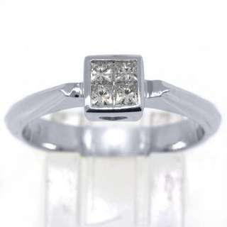 2CT WOMENS SOLITAIRE PRINCESS SQUARE CUT DIAMOND ENGAGEMENT RING 