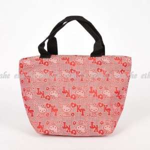  Hello Kitty Mini Handbag Lunch Box Tote Bag Red Baby