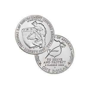  1997 Law Enforcement Officers Memorial Silver Dollar 