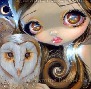 Fairy Face 176 Jasmine Becket Griffith Big Eye Owl Moon Fairy SIGNED 
