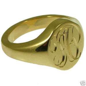 Hand Engraving Of Your Signet Rings Your Choice Your Design  