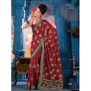  Designer Bollywood Style Pure Georgette Party Wear Saree 