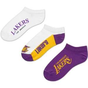  Los Angeles Lakers Athletic 3 Pair Sock Pack Sports 