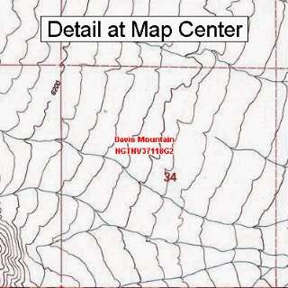  USGS Topographic Quadrangle Map   Davis Mountain, Nevada 