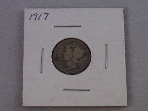 1917 Silver Mercury Dime U S Coins  