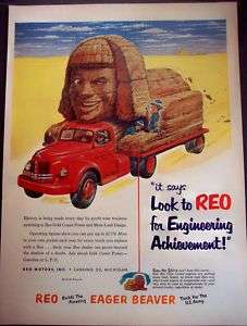REO Gold Comet hauling trucks vintage 1952 Ad  