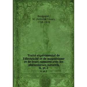   ¨nes naturels. 2 M. (Antoine CeÌsar), 1788 1878 Becquerel Books