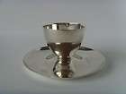 sterling silver egg cup on stand 1920 21 