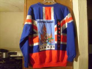 Vintage VTG London Olympic Adidas 1908/1948 Sweatshirt/Sweater L 