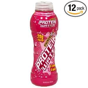 Stacker 2 Protein Water, Pink Lemonade, Case Pack (Twelve 19.44 Fluid 