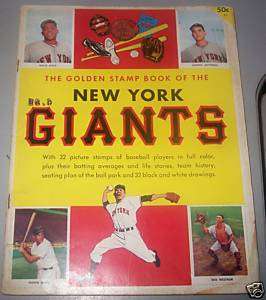 1955 New York Giants Golden Stamp Book  
