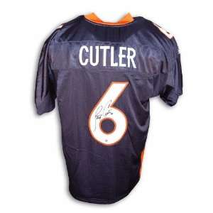 Autographed Jay Cutler Denver Broncos Blue Reebok Authentic Jersey