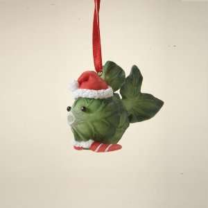  Brussel Sprout Fish Hanging Ornament by Home Grown