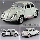 New Volkswagen 1967 Beetle Coupe 132 Alloy Diecast Model Car White 