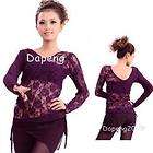 Yoga Belly Dancewear Lace Inclined shoulder 2Pcs Top Dp025