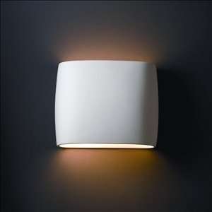  CER 8855   Justice Design   ADA Wide Oval Wall Sconce Open 