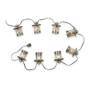 Royce Lighting RL001/8BS Outdoor Eight Light String Lantern Brushed 