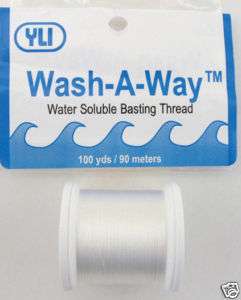 YLI   Wash Away Water Soluble Thread Great for Applique  