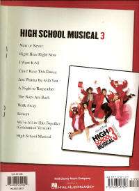 HIGH SCHOOL MUSICAL 3 Movie Song Lyrics Sheet Music PVG  