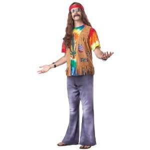 Lets Party By California Costumes Tie Dye Hippie Adult Costume / Multi 