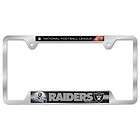 Oakland Raiders License Plate Frame   Heavy Chrome Metal   NFL   Pro 