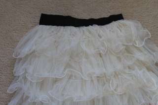 Women Ladies Girls Lace Beige mini skirt cake layer dress  